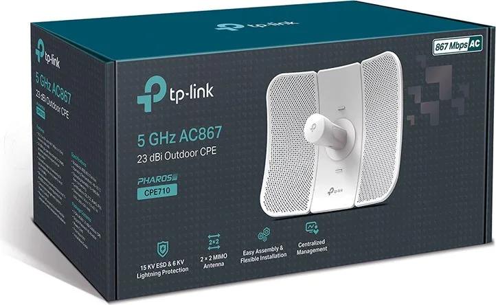 TP-LINK 23dBi outdoor CPE CPE710, AC 867Mbps 5GHz, V2.40 — εικόνα 4