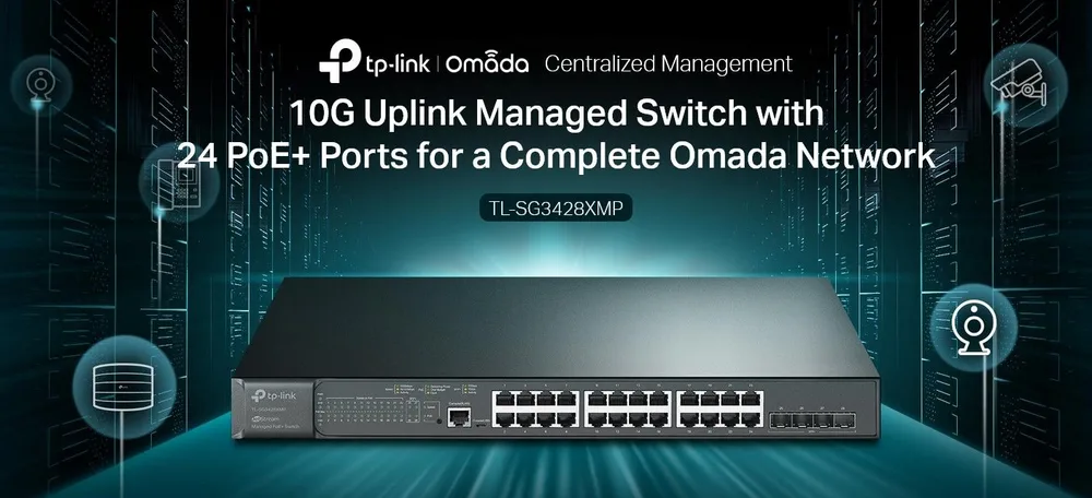 TP-LINK L2+ Managed Switch TL-SG3428XMP, 24x PoE+, 4x SFP+, Ver. 2.0 — εικόνα 2