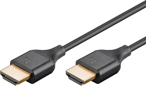 GOOBAY καλώδιο HDMI 75294 με Ethernet, slim, 4K/60Hz, 18 Gbps, 2m, μαύρο