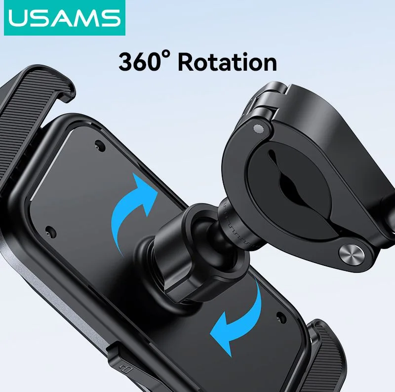 USAMS βάση ποδηλάτου για smartphone ZJ082, μαύρη — εικόνα 6
