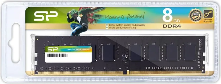SILICON POWER μνήμη DDR4 Udimm SP008GBLFU320X02, 8GB, 3200MHz, CL22 — εικόνα 2