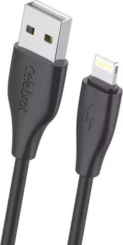 CELEBRAT καλώδιο Lightning σε USB CB-31, 3A, 480Mbps, 1m, μαύρο