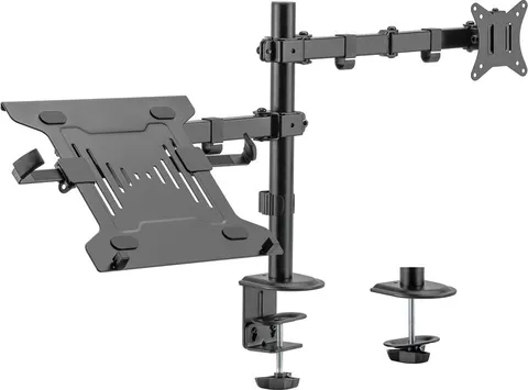 BRATECK βάση γραφείου οθόνης LDT66-C024ML, 17-32", έως 9kg, με θέση για laptop