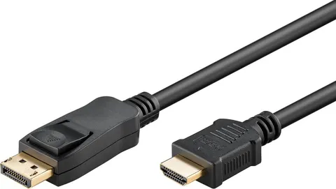 GOOBAY καλώδιο DisplayPort σε HDMI 80521, 4K/60Hz, 18 Gbps, 2m, μαύρο