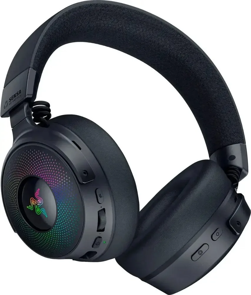 Razer KRAKEN V4 Pro - Wireless 7.1 RGB Gaming Headset - Sound Card - Haptic Feedback - PC/PS5/PS4 — εικόνα 4