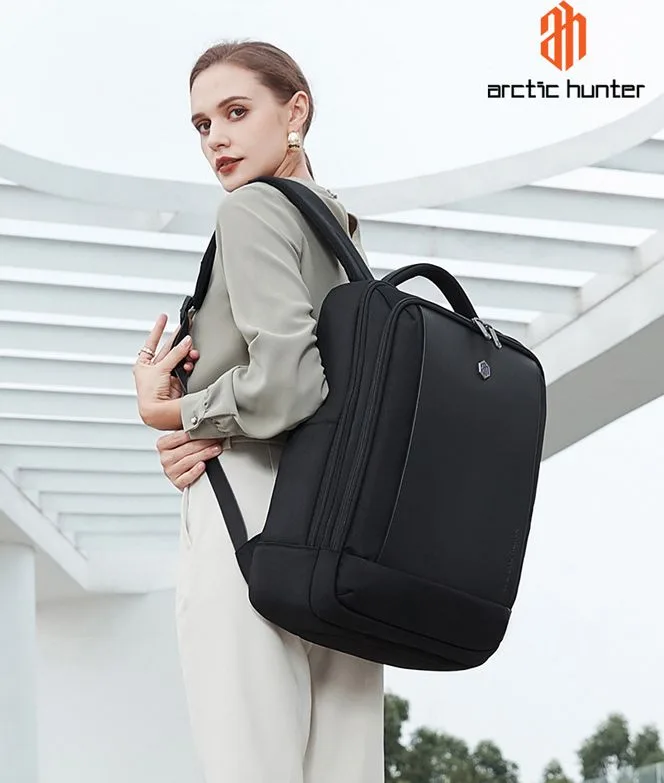 ARCTIC HUNTER τσάντα πλάτης B00550 με θήκη laptop 15.6", 23.5L, μαύρη — εικόνα 7