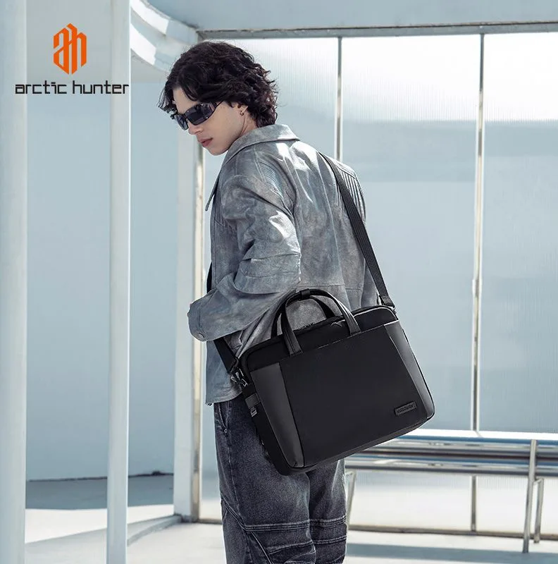 ARCTIC HUNTER τσάντα ώμου GWB00848 με θήκη laptop 15.6", 9L, μαύρη — εικόνα 2