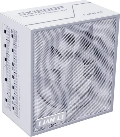 LIAN LI SX 1200P White - PLATINUM 1200W - ATX 3.1 - 12V-2x6 - Japanese Capacitor - 10 Years Warranty