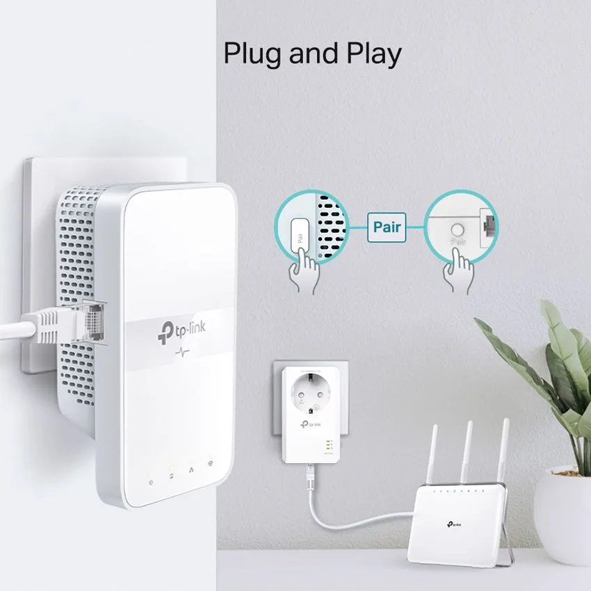 TP-LINK Powerline ac Wi-Fi Kit TL-WPA7617, AV1000 Gigabit, Ver. 1.0 — εικόνα 4