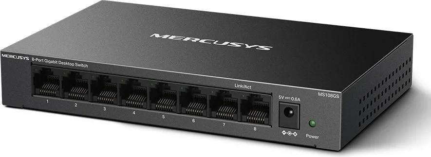 MERCUSYS desktop switch MS108GS, 8x Gigabit θύρες, V1.0 — εικόνα 6