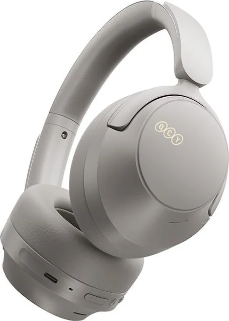 QCY H3S Headphones Grey - Type-C & Bluetooth 6.0 ANC iOS/Android Call Noise Cancelling Headset 102h — εικόνα 3