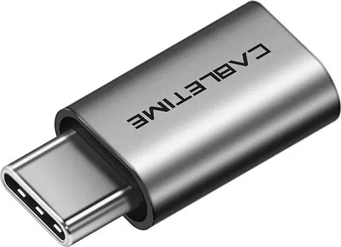 CABLETIME αντάπτορας USB-C σε micro USB CT-CMMCBF-ASG, 480Mbps, γκρι
