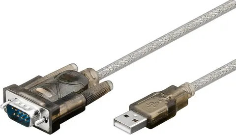 GOOBAY καλώδιο USB σε RS-232 68875, 1 Mbit/s, 1.5m, διάφανο
