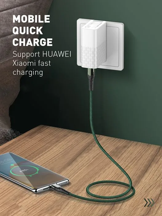 LDNIO καλώδιο USB-C σε USB-C LC101, 65W PD, 1m, γκρι — εικόνα 3