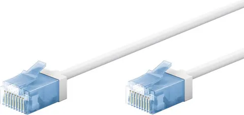GOOBAY καλώδιο δικτύου 74300, CAT 6A U/UTP, ultra slim, copper, 500MHz, 7.5m, λευκό