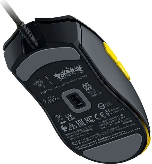 Razer COBRA - Pokemon Kanto Starters Ed.- 58g Lightweight Gaming Mouse - RGB UNDERGLOW - 8500 DPI — εικόνα 4