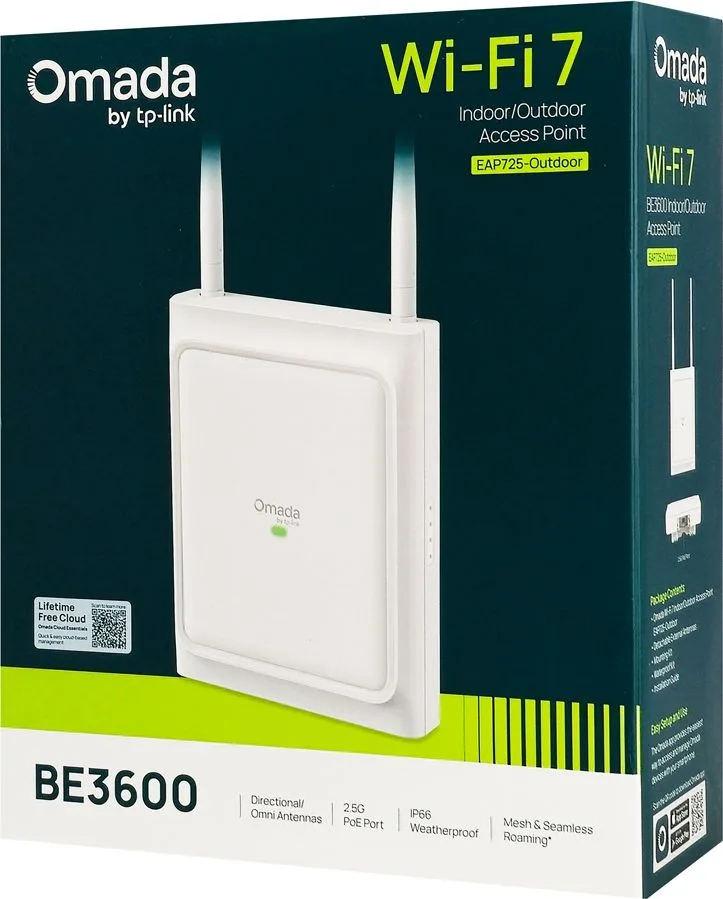 TP-LINK access point EAP725-Outdoor, WiFi 7, 3600Mbps BE3600, Mesh, V1.0 — εικόνα 6