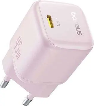 BASEUS Picogo GAN, φορτιστής ΓΡΗΓΟΡΗΣ φόρτισης, θύρα Type-C, 45W, ροζ