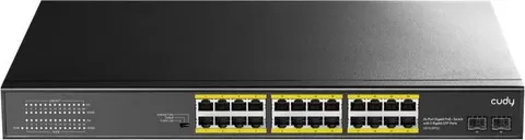 Cudy GS1028PS2 24-PORT Gigabit Poe+ Switch With 2 SFP Port, 300W