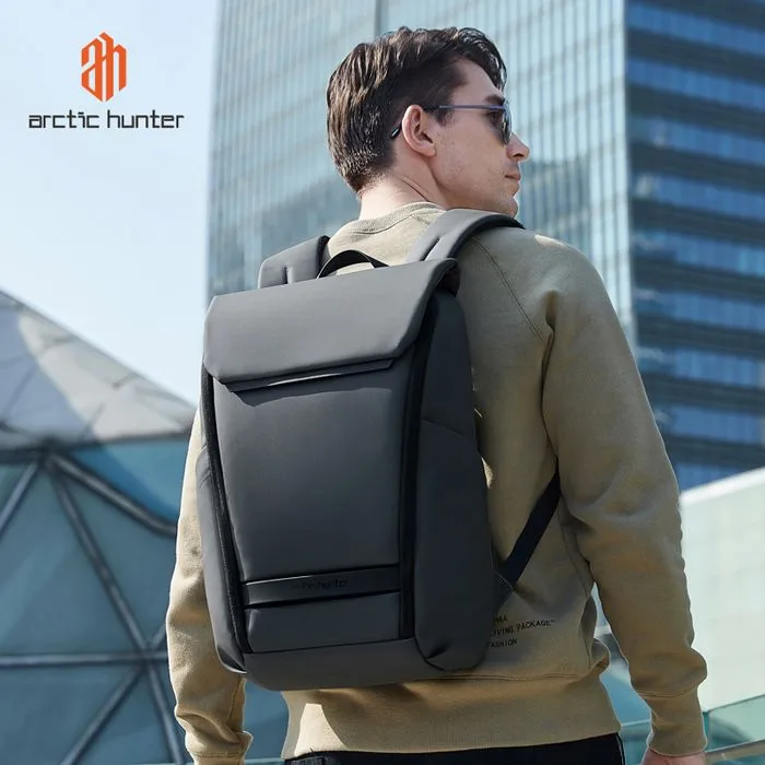 ARCTIC HUNTER τσάντα πλάτης B00559 με θήκη laptop 15.6", 21L, γκρι — εικόνα 3