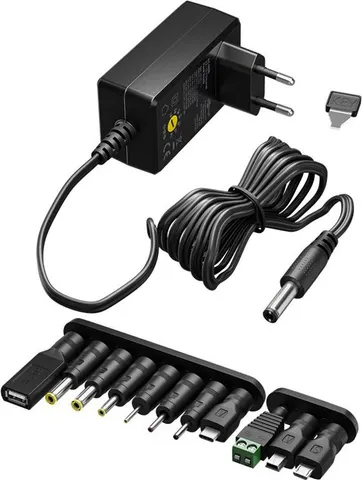 GOOBAY επιτοίχιος φορτιστής 64571, 3V-12V, 7.2W/0.6A, 12 tips