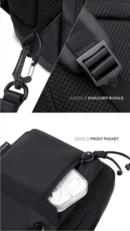 ARCTIC HUNTER τσάντα Crossbody XB00526 με θήκη tablet, 3L, γκρι — εικόνα 3