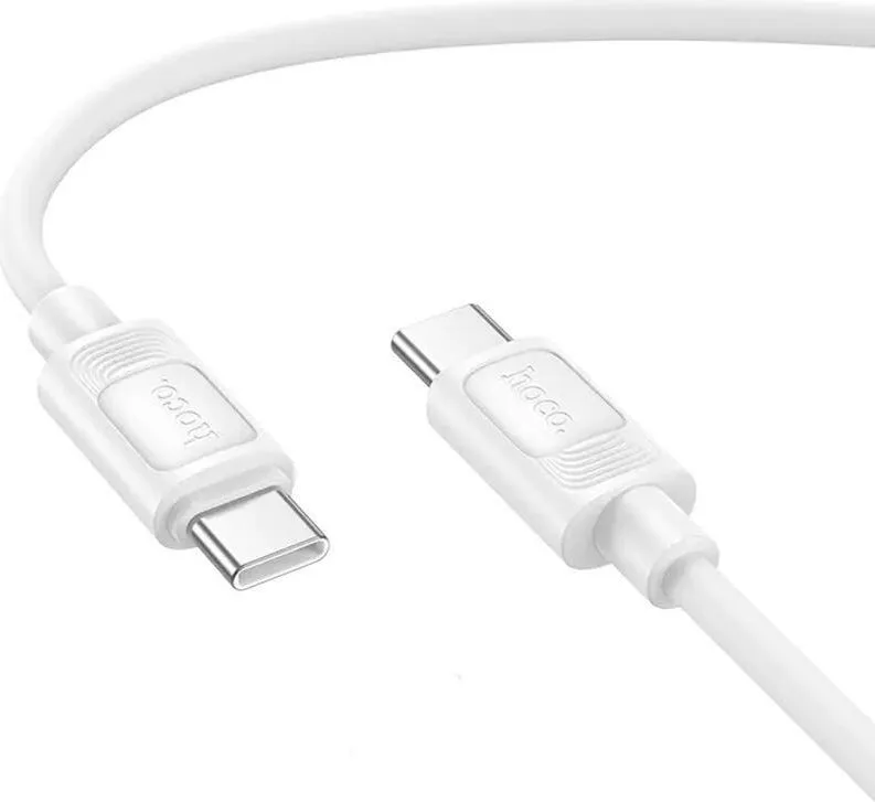 HOCO X122 Benefit, καλώδιο φόρτισης, 60W, Type-C ΣΕ Type-C, λευκό — εικόνα 2
