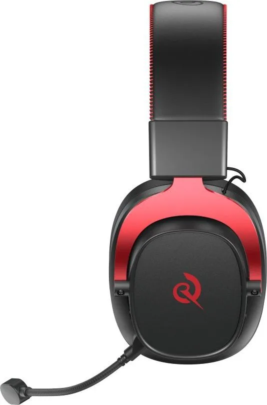 QCY Heroad VT200 Pro Tri-mode Red Wired/Wireless/BT Gaming Headset 53mm Metal Headband PS4/PS5/PC — εικόνα 3