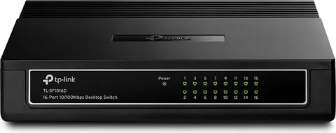 TP-LINK Desktop Switch TL-SF10016D, 10/100Mbps, 16 Θύρες, Ver. 7.0