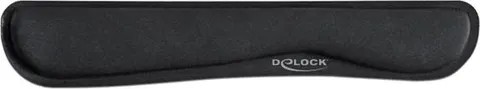 DELOCK στήριγμα καρπού για πληκτρολόγιο/laptop 12558, 20x85x465mm, μαύρο