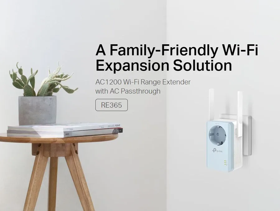 TP-LINK WiFi range extender RE365 με Passthrough, AC1200 1200Mbps, Ver. 3.0 — εικόνα 2