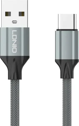 LDNIO καλώδιο USB-C σε USB LS441, 2.4A, 1m, γκρι