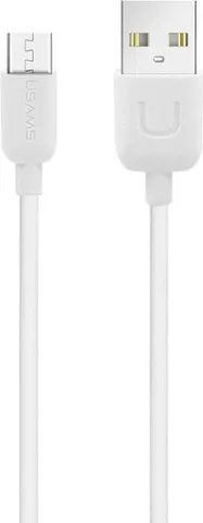 USAMS καλώδιο Micro USB σε USB US-SJ098, 10.5W, 1m, λευκό