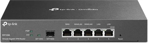 TP-LINK Gigabit VPN Router ER7206, 5x Gigabit & 1x SFP port, Ver. 1.0