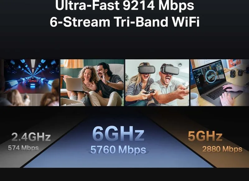 TP-LINK router Archer BE550, WiFi 7, 9214Mbps BE9300, Tri-Band, Ver. 1.0 — εικόνα 4