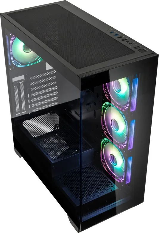 Kolink Unity Peak ARGB Midi Tower Showcase - Black ATX 400mm clearance with 4 ARGB Fans — εικόνα 2