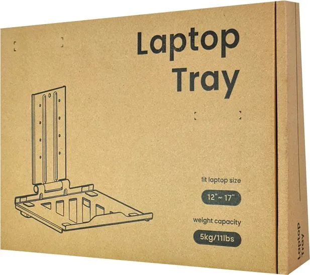 BRATECK βάση laptop NBH-7 για βάση οθονών VESA, έως 17", μαύρη — εικόνα 7