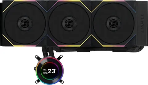 LIAN LI HydroShift II LCD-C 360 RGB CL fan Black - AIO CPU Liquid Cooler with CL ARGB Fans