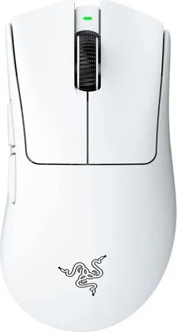 Razer DEATHADDER V4 PRO WHITE - 57g Wireless Gaming Mouse - Ergonomic - 120 Hours Battery - 45K DPI