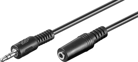 GOOBAY προέκταση καλωδίου ήχου 3.5mm 50431, 3-pin, 2m, μαύρο