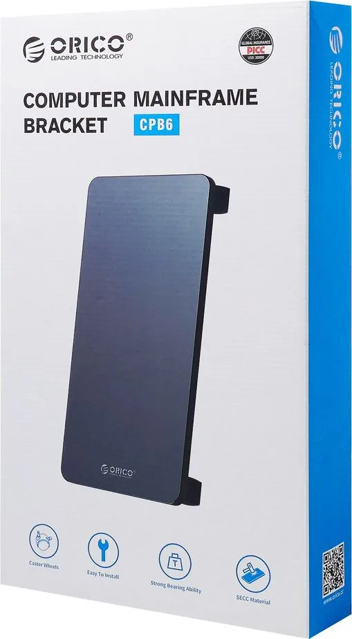 ORICO βάση PC CPB6 με ροδάκια, universal, 41x21.3cm, μεταλλική, μαύρη — εικόνα 6