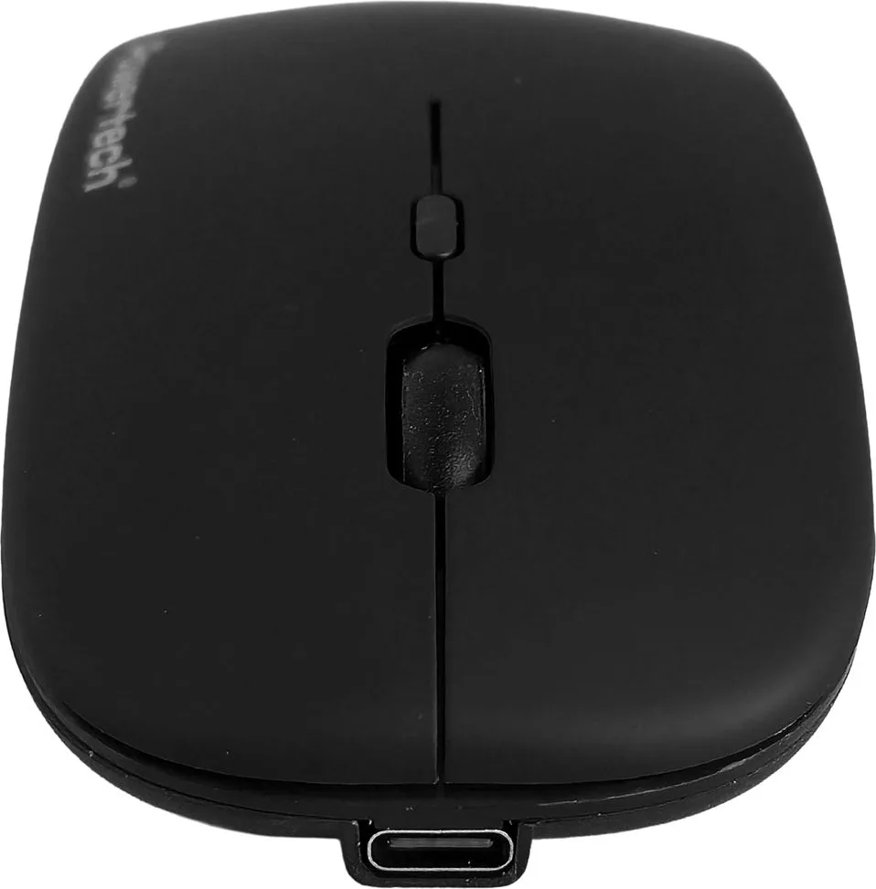 POWERTECH ασύρματο ποντίκι PT-1381, 2.4GHz & Bluetooth, έως 1600DPI, 500mAh, μαύρο — εικόνα 4