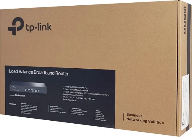 TP-LINK load balance broadband router TL-R480T+, 5x Ethernet port, Ver 9 — εικόνα 2