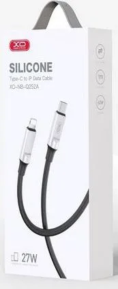 XO NB-Q252B PD 60W Type-C ΣΕ Type-C Liquid καλώδιο φόρτισης ΣΙΛΙΚΟΝΗΣ, μαύρο — εικόνα 2