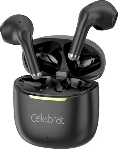 CELEBRAT earphones με θήκη φόρτισης W79, True Wireless, 13mm, 30/300mAh, μαύρα