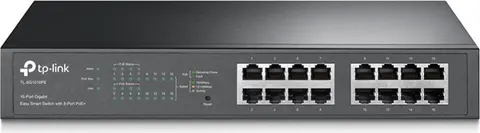 TP-LINK easy smart switch TL-SG1016PE, 16-Port Gigabit, PoE+, Ver. 3.0