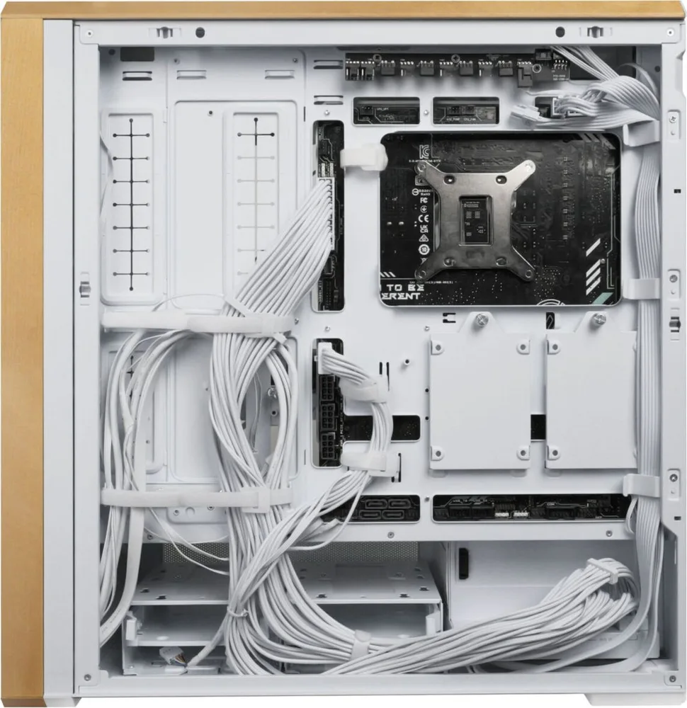 LIAN LI LANCOOL 217 White - Wood Accent - ATX PC Case (5 FANS) 2 x 170mm, 1 x 140mm & 2 x 120mm PWM — εικόνα 5