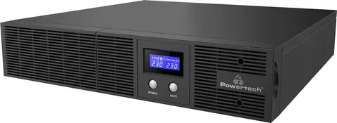 POWERTECH UPS Line Interactive PT-1408 για rack 2U, με οθόνη, 2200VA/1540W, 4x AC output