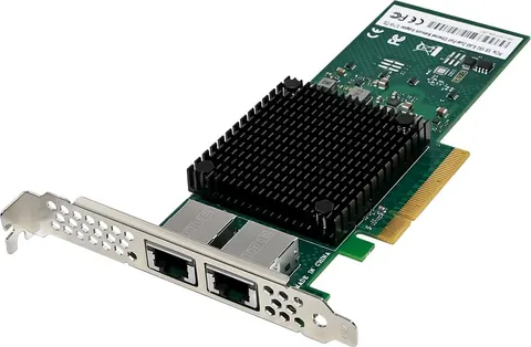 POWERTECH κάρτα επέκτασης PCIe σε 2x RJ45 ST7323, Intel X710-AT2, 10GbE