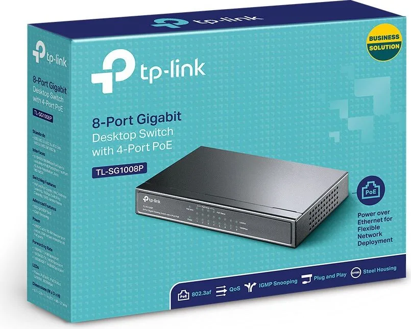 TP-LINK 8-Port Gigabit Desktop Switch TL-SG1008P, 4-Port PoE, Ver. 4.0 — εικόνα 4